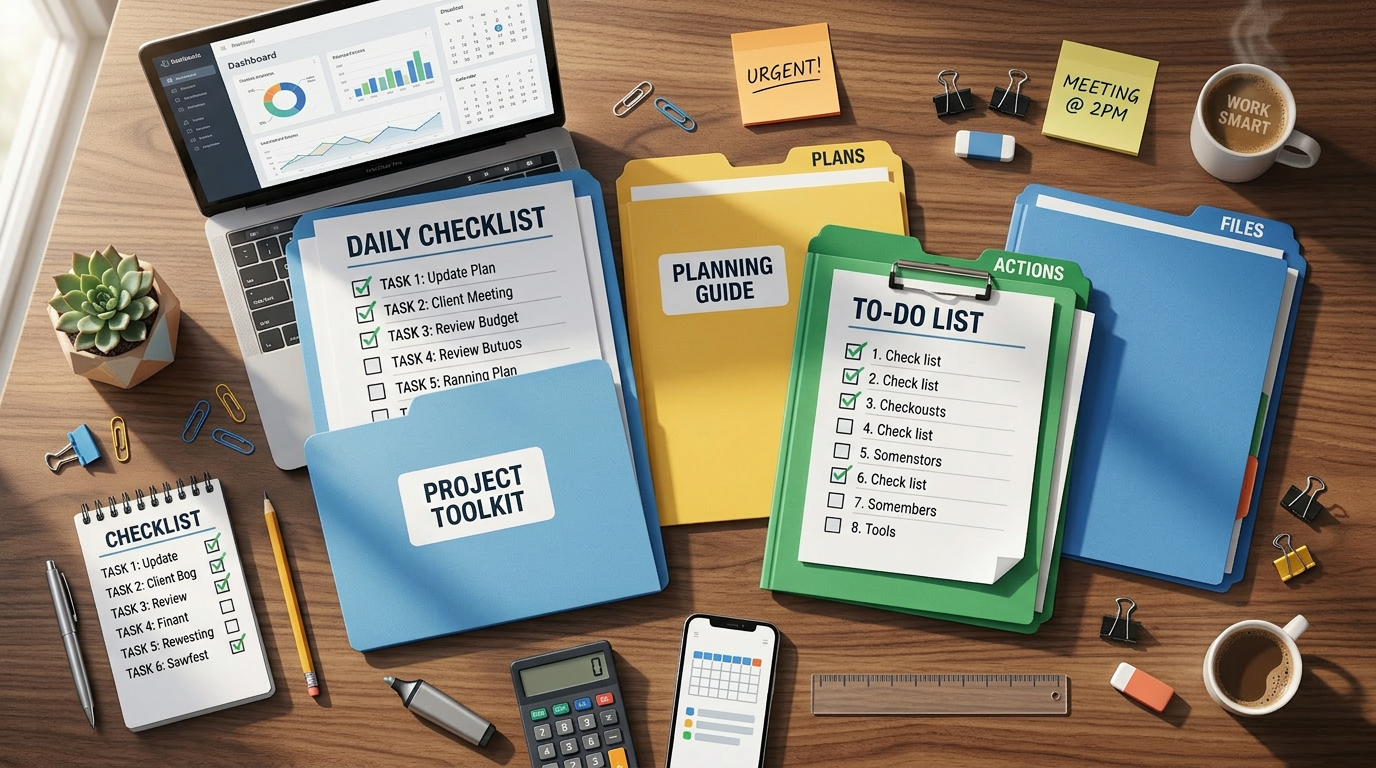 Organized project management workspace